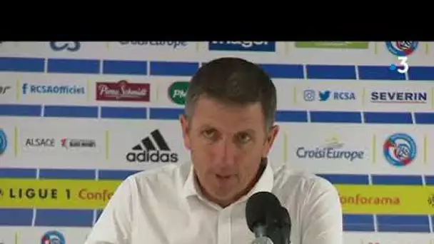 réaction de Thierry Laurey à la suite de la rencontre RCSA/Monaco