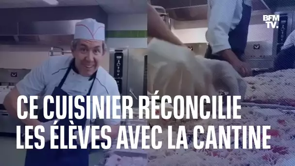 "Oui, on peut bien manger à la cantine": ce cuisinier réconcilie les élèves avec la cantine scolaire