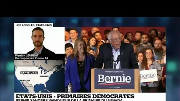 Primaires démocrates : Bernie Sanders donné vainqueur des caucus du Nevada