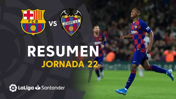 Resumen de FC Barcelona vs Levante UD (2-1)