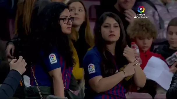 Calentamiento FC Barcelona vs Levante UD