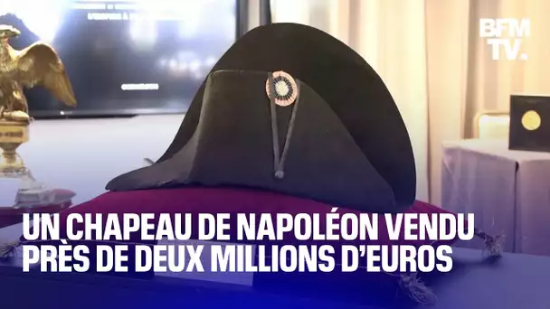 Un chapeau de Napoléon vendu près de deux millions d’euros aux enchères
