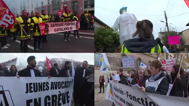 Montpellier Perpignan Nîmes Béziers : manifestations et défilés contre la réforme des retraites