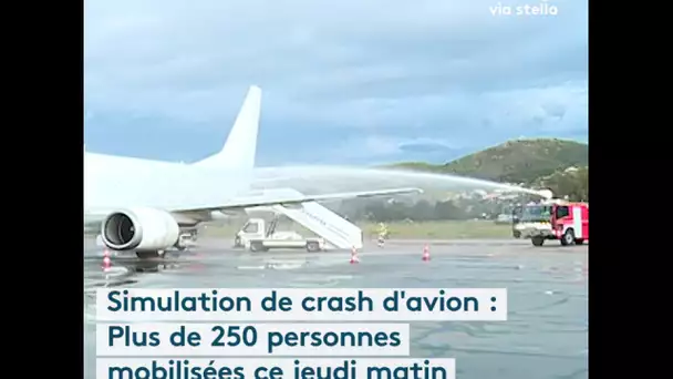 Ajaccio : une simulation de crash d'avion grandeur nature pour tester et entraîner les secours