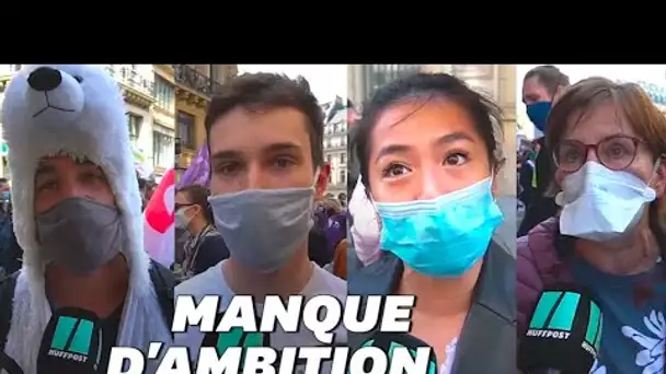 Que manque-t-il pour faire une "vrai loi climat"? Ces manifestants répondent