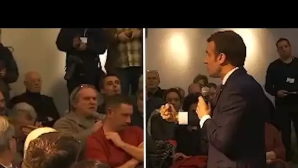 Emmanuel Macron pour la 1ère fois face à un gilet jaune
