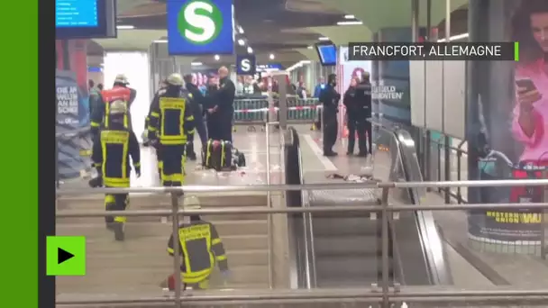 Les images de la gare de Francfort après l’attaque sur quatre personnes