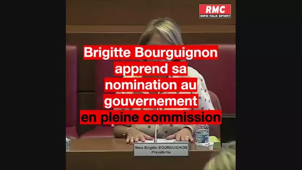 Brigitte Bourguignon apprend sa nomination au gouvernement en pleine commission