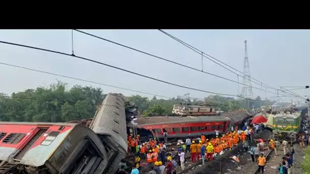 Inde : près de 300 morts dans une catastrophe ferroviaire, des opérations de sauvetage en cours
