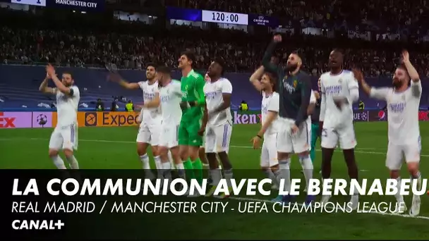 La communion des joueurs du Real Madrid avec le Bernabeu - Real Madrid / Manchester City