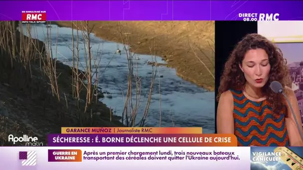 Sécheresse : Élisabeth Borne déclenche une cellule de crise interministérielle