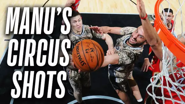 Manu Ginobili's Incredible Acrobatic Career Buckets | #22HoopClass