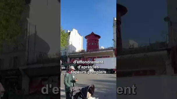 Les ailes du Moulin Rouge à Paris se sont effondrées dans la nuit. Aucun blessé n'est à déplorer.