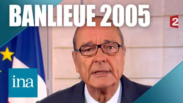 2005 : Jacques Chirac réagît aux émeutes en banlieue | Archive INA