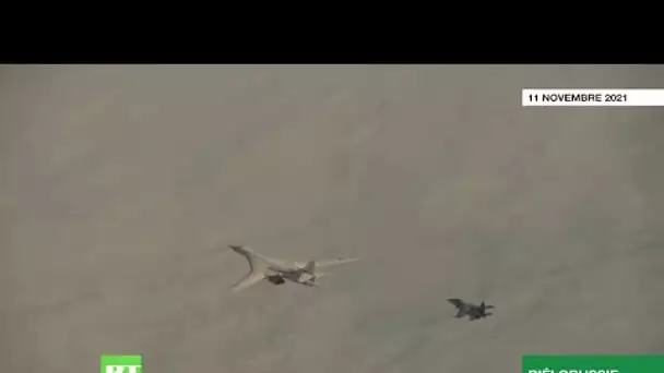 Deux bombardiers russes patrouillent au dessus de la Biélorussie dans le cadre d'exercices