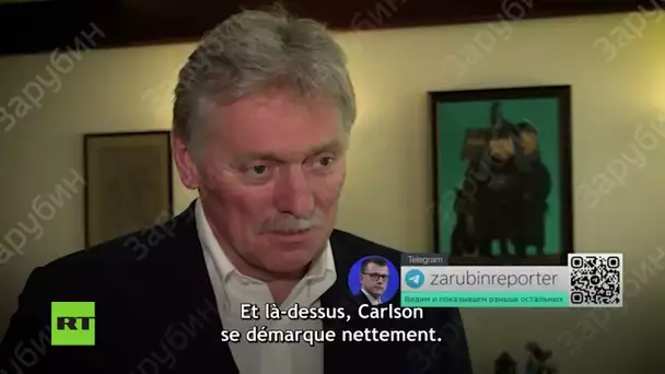 Face aux médias occidentaux «biaisés», Carlson «se démarque nettement», selon Peskov