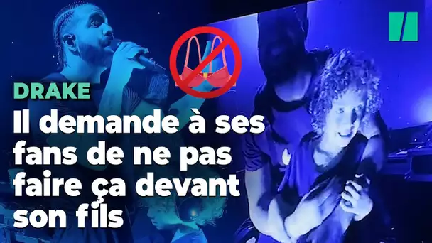 Drake demande à ses fans de ne pas lui lancer de soutiens-gorge en concert en présence de son fils