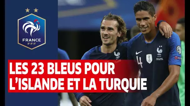 23 Bleus pour Islande-France et France-Turquie, Equipe de France I FFF 2019