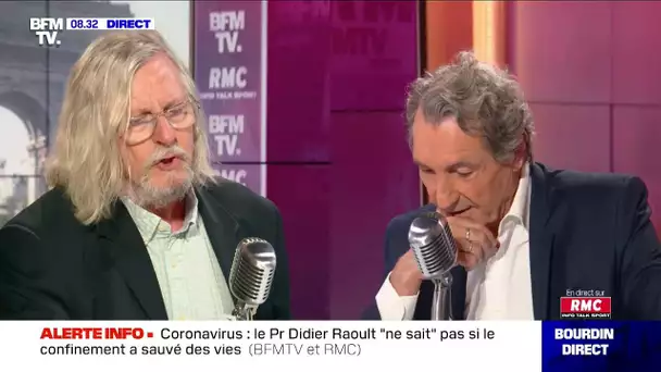 "Je vais m'en aller": échange sous haute tension entre Jean Jacques Bourdin et le Pr. Didier Raoult