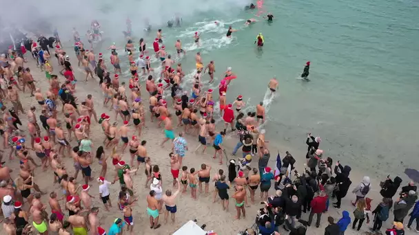 Retour du bain du nouvel an à Antibes après deux ans d’annulation