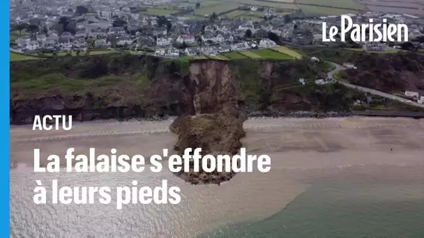 Pays de Galles : elles échappent de peu à un impressionnant glissement de terrain