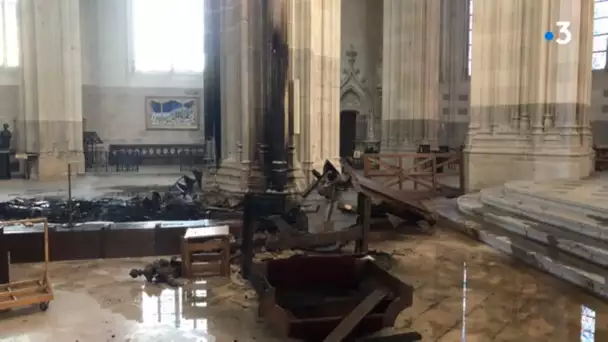 Au moins trois ans de travaux pour restaurer la cathédrale de Nantes après l'incendie.