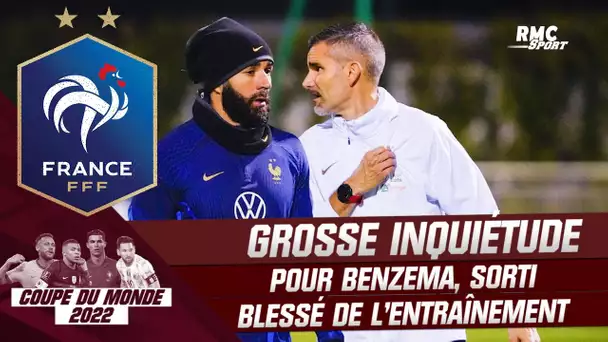 Equipe de France : Très grosse inquiétude pour Benzema, sorti blessé de l’entraînement