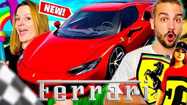 ON JOUE AVEC LA NOUVELLE VOITURE FERRARI 296 GTB ! FORTNITE DUO FR