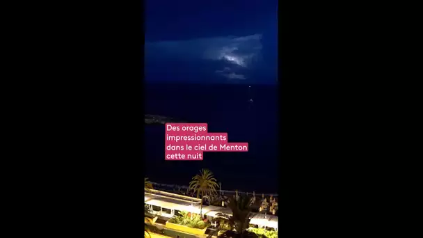 Menton : les images impressionnantes des orages sur la mer