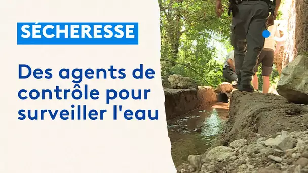 A Flayosc dans le Var, une police de l'eau veille au bon respect de l'arrêté sécheresse