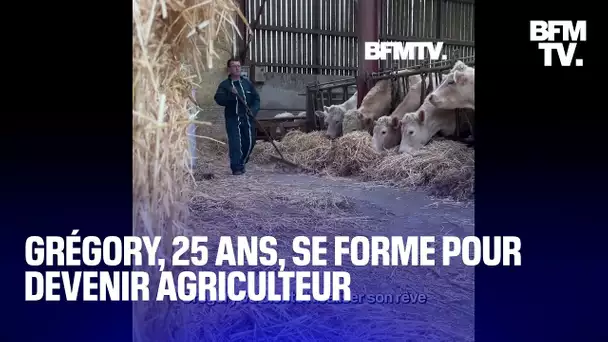 Malgré la crise agricole, Grégory, 25 ans se forme pour devenir agriculteur