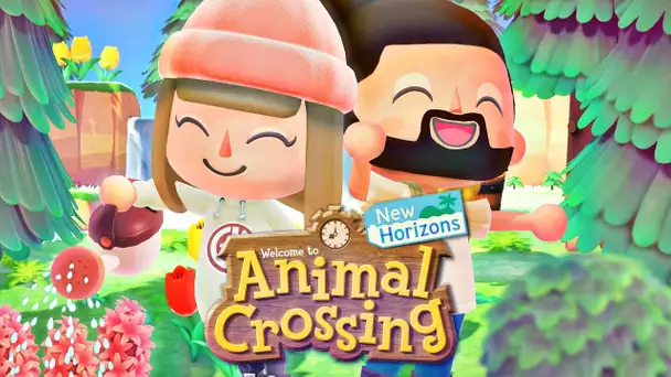 NOTRE NOUVELLE VIE SUR NOTRE NOUVELLE ILE SUR ANIMAL CROSSING NEW HORIZONS !