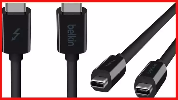 Belkin Thunderbolt 3 Usb Type-C Cable - Featuring Usb-C To Usb-C End Connections On 3 Foot/1 Meter