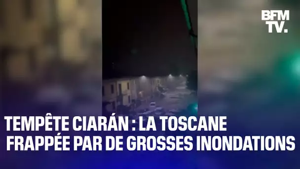 Des voitures emportées, des hôpitaux sous l'eau: la Toscane elle aussi frappée par la tempête Ciarán