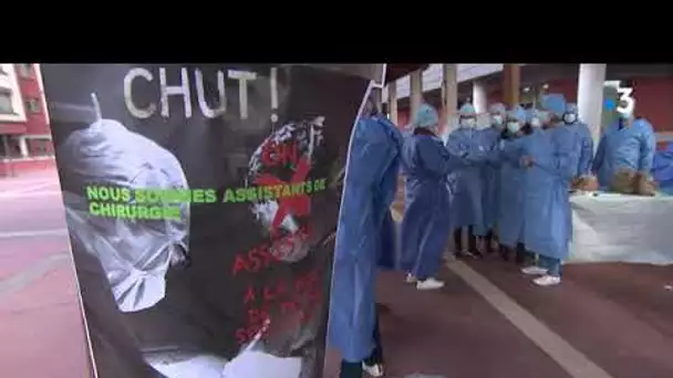 Aveyron : grève des « IBODE », ces infirmières et infirmiers de bloc opératoire diplômés d’Etat