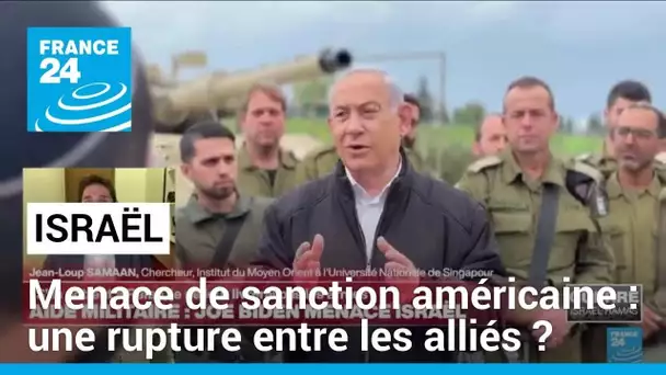 Israël menacée de sanctions américaines : "Cela ne remet pas en cause l'aide des États-Unis"