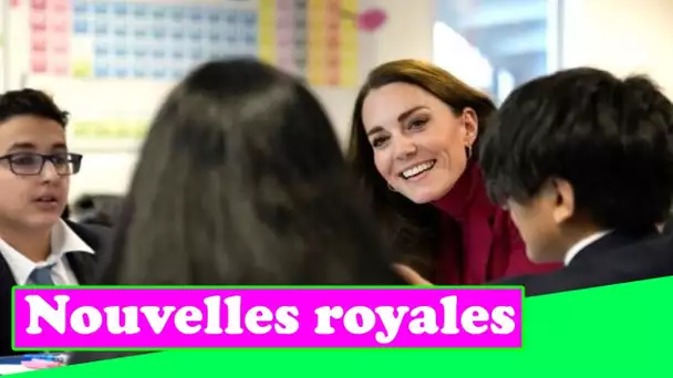 Kate Middleton rayonne alors qu'elle retourne à l'école pour rejoindre les élèves pour un cours de s