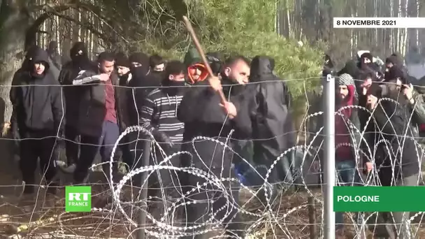 Tensions à la frontière entre Pologne et Biélorussie : des migrants tentent de forcer les barbelés