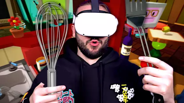 C'EST UN VRAI CAUCHEMAR EN CUISINE ! JOB SIMULATOR VR OCULUS META QUEST 2