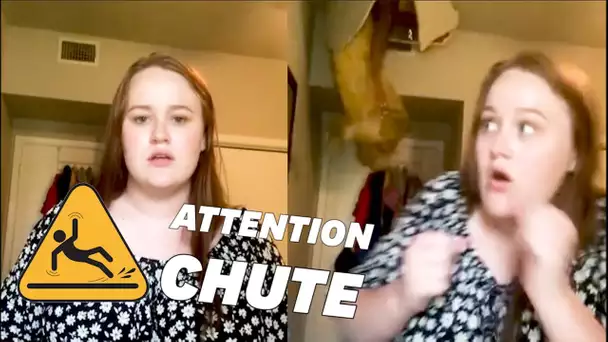 Sa mère passe à travers le plafond pendant qu'elle chante sur TikTok