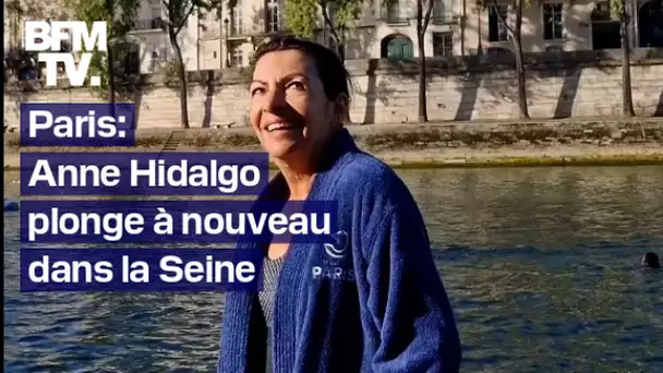 Paris: Anne Hidalgo s'est à nouveau baignée dans la Seine, à la veille des Jeux paralympiques