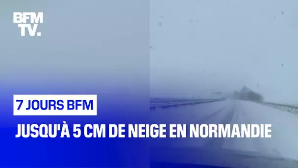 Jusqu'à 5 cm de neige en Normandie