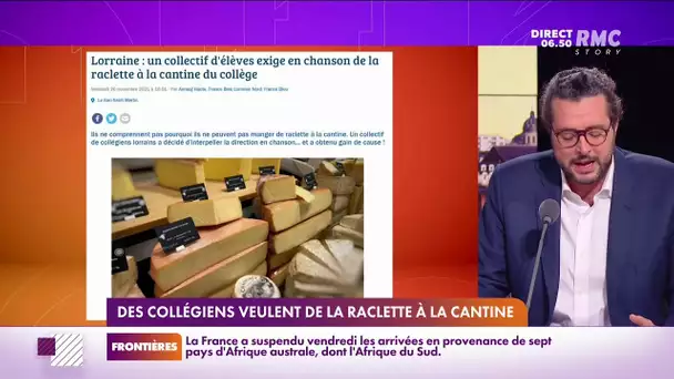 En Lorraine, un groupe d'élèves se mobilisent et exigent de la raclette !