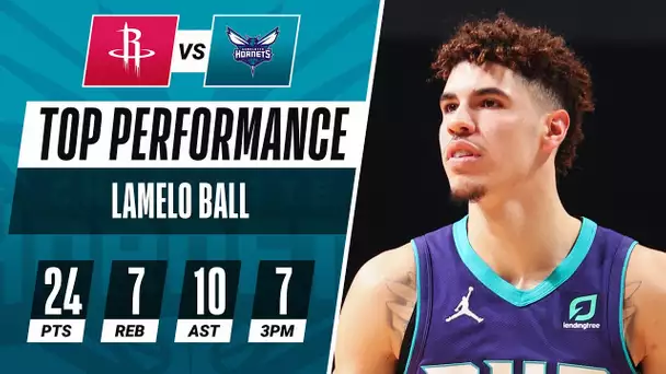 LaMelo Ball (24 PTS, 10 AST) Drains A Career-High 7 Threes In Hornets W!