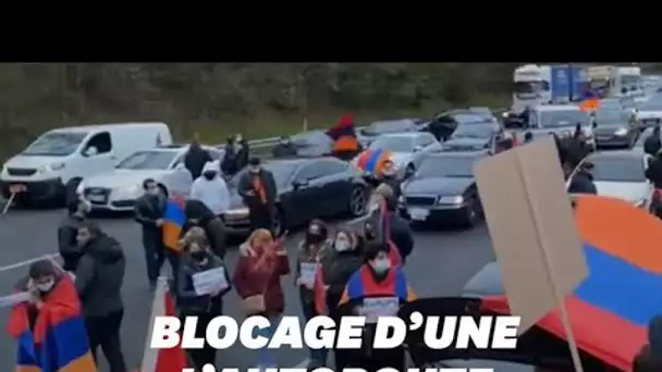 Une manifestation pro-Arménie bloque l'autoroute A7 près de Vienne et dégénère
