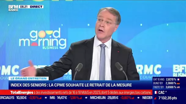 François Asselin (CPME) : Le patronat favorable à la réforme des retraites sous conditions