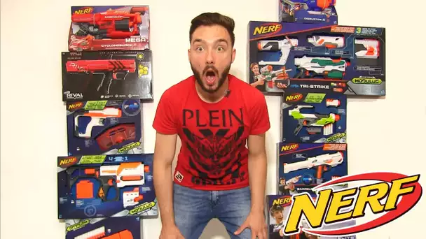 JE TEST TOUT LES NERF XXL ! ( Mitraillette Sniper Elite War ! )