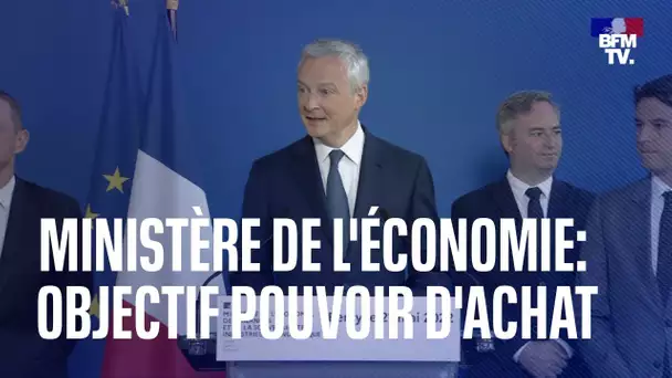 Bruno Le Maire: "Notre priorité, la protection contre l'inflation"