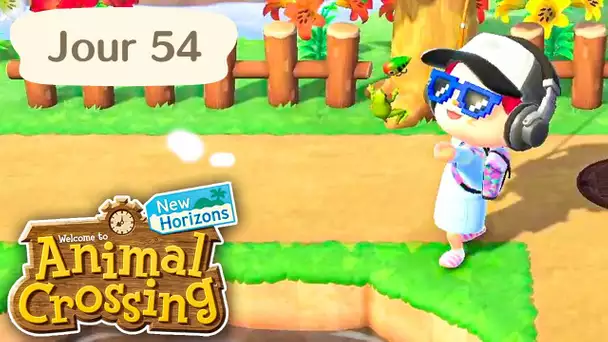 Jour 54 | Séance de Pêche dans l'étang ! | Animal Crossing : New Horizons