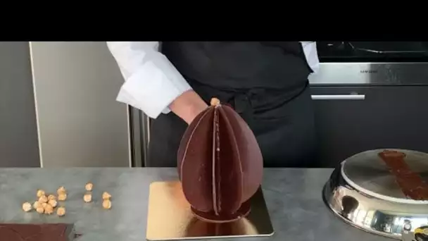 TUTO : Comment réaliser un œuf de Pâques en chocolat sans moule